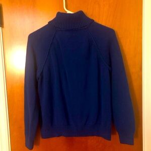 Karen Scott blue turtleneck sweater.  Size medium.